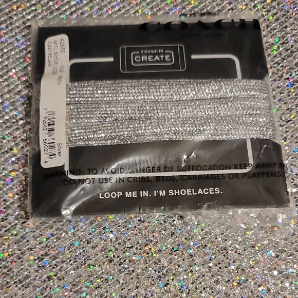 Coach Accessories - Coach Silver Shoelaces